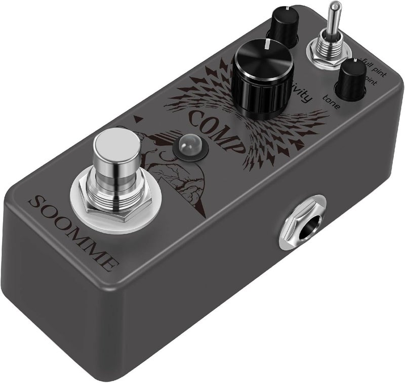 SOOMME Guitar Compressor Pedal for Analog Compression Effect Pedal Ultimate Comp Guitar Effects for Electric Guitar True Bypass - Image 4